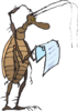 Bug Reading Clip Art